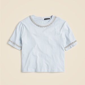 J. Crew Heavy Jersey T-shirt with Rhinestones